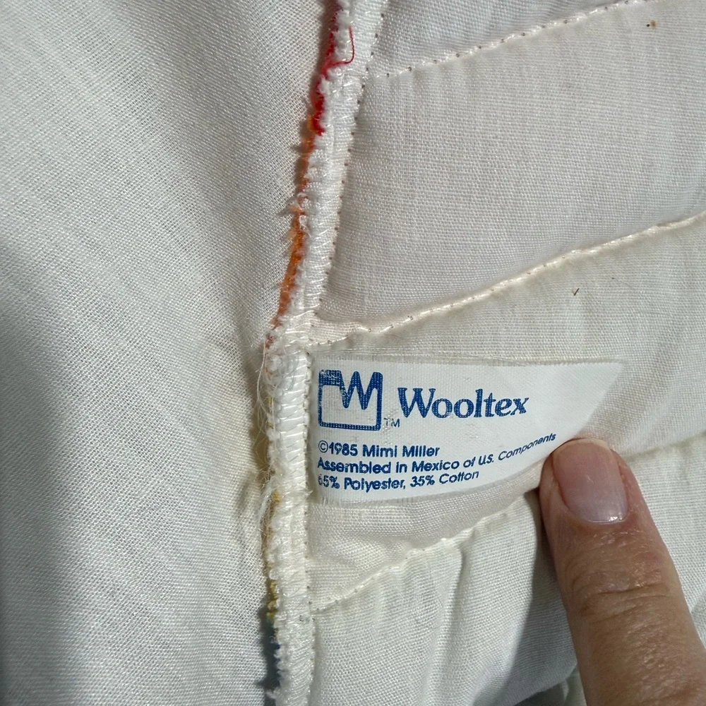 Vintage 1985 Wooltex by Mimi Miller Rainbow & Clouds Fabric Wall Hanging - Picture 2 of 6